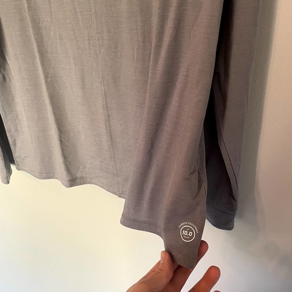 NWT allbirds Women's Natural Flow Studio Long Sleeve in Medium Gray SZ S - Picture 12 of 15